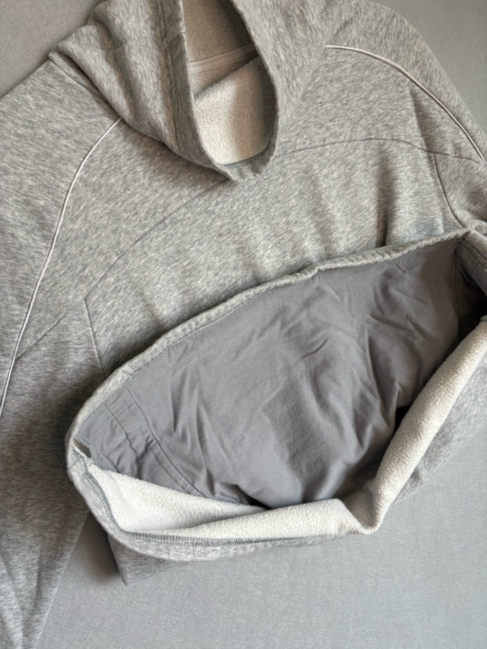 Under Armour Rival Fleece Light Funnel Neck Gray Pullover sz S Athleisure - Picture 6 of 9